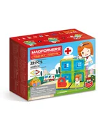 Klocki - Magformers 22-częściowy zestaw magnetyczny Town" - 3+ - miniaturka - grafika 1