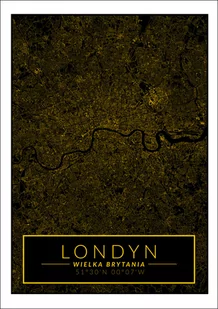 Galeria Plakatu, Londyn mapa złota, 40x50 cm - Plakaty Galeria Plakatu, Londyn mapa złota, 40x50 cm - Plakaty - miniaturka - grafika 1