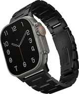 Akcesoria do smartwatchy - Uniq UNIQ pasek Osta Apple Watch 42/44/45/ 49mm Series 1/2/3/4/5/6/7/8/9/SE/SE2/Ultra/Ultra 2 Stainless Steel czarny/midnight black - miniaturka - grafika 1
