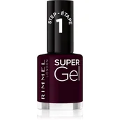 Lakiery do paznokci - Lakier do paznokci Rimmel London Super Gel Nail Polish 064 Indigo 12 ml (30122741) - miniaturka - grafika 1
