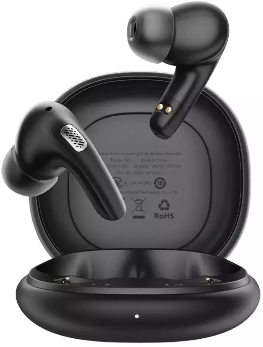 Acefast bezprzewodowe W3 dokanałowe ANC TWS - czarne