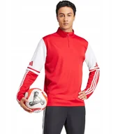 Bluzy męskie - Bluza męska adidas Squadra 25 Training Top czerwono-biała JD2984 XL - miniaturka - grafika 1