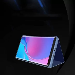 Clear View Case futerał etui z klapką Xiaomi Redmi K40 Pro+ / K40 Pro / K40 / Poco F3 niebieski - Etui i futerały do telefonów - miniaturka - grafika 3