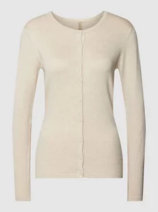 Kurtka z dzianiny z okrągłym dekoltem model ‘Dollie’ - Swetry damskie - miniaturka - grafika 1