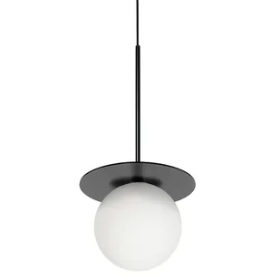 Wisząca lampa nad wyspę Borra BRB122P0 szklana metalowa biała czarna - Lampy sufitowe Wisząca lampa nad wyspę Borra BRB122P0 szklana metalowa biała czarna - Lampy sufitowe - miniaturka - grafika 1