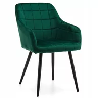 Krzesła - krzesło ORTE tapicerowane welurowe beżowy welur - miniaturka - grafika 1