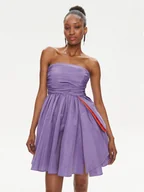 Sukienki - Pinko Sukienka koktajlowa Fiamma fiole101589 Y3LE Fioletowy Regular Fit - miniaturka - grafika 1