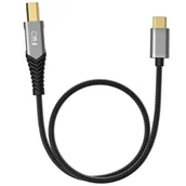 Kable USB - Kabel USB Typ B - USB Typ C FIIO LD-TC1 0.5 m Czarny - miniaturka - grafika 1