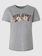 Koszulki i topy damskie - Pepe Jeans Koszulka w kolorze szarym - miniaturka - grafika 1