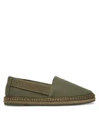 Espadryle męskie - Calvin Klein Espadryle Espadrille Webbing Cv HM0HM02075 Zielony - miniaturka - grafika 1