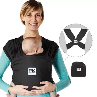 BABY K&#39;TAN Chusta BABY K'TAN BREEZE - Czarna - Rozmiar S BKBC-BREEZE-BL-S - Chusty do noszenia dzieci - miniaturka - grafika 1