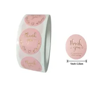 Scrapbooking - Naklejki Ozdobne Okrągłe Thank You 20 Szt. - miniaturka - grafika 1