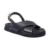 Buty dla dziewczynek - Patrizia Pepe Skórzane sandały - miniaturka - grafika 1