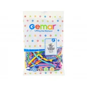 Balony i akcesoria - GMR Modeliny, rurki Animator - mix kolorów - pastelowe - 100 szt. Wysoka jakość. D4/80/A/100 - miniaturka - grafika 1