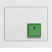 Wyłączniki światła i elektryczne - Przycisk anulowania z ramką Berker K.1 biały - miniaturka - grafika 1