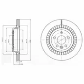 Tarcze hamulcowe - Tarcza hamulcowa DELPHI BG4270 - miniaturka - grafika 1