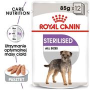 Royal Canin CCN Sterilised 12x85g karma mokra pasztet dla psów dorosłych sterylizowanych 25433-uniw