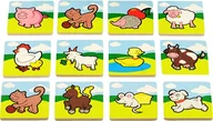 Zabawki interaktywne dla dzieci - Teddies Gra Pamięć - Moje pierwsze zwierzątka, Drewniana 00512011 - miniaturka - grafika 1