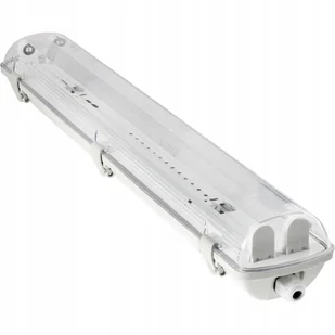 Oprawa Lampa Hermetyczna Do Led Pyłoszczelna 60CM 2XT8 G13 IP65 Szary - Oprawy, klosze i abażury - miniaturka - grafika 1