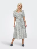 Sukienki - ONLY Sukienka "Halia" w kolorze turkusowo-białym - miniaturka - grafika 1