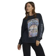 Bluzy damskie - Damska Bluza ROXY EAST SIDE MIDWEIGHT LS URJFT03192-KVJ0 – Czarny - miniaturka - grafika 1