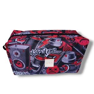 Kosmetyczka męska wodoodporna saszetka podróżna etui organizer grafitti - Kosmetyczki, organizery i kuferki - miniaturka - grafika 1