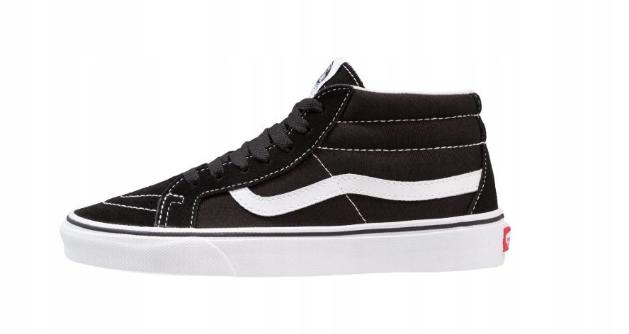 VANS TRAMPKI DZIECIĘCE CZARNE MATERIAŁOWE WYSOKIE 31 1J3A
