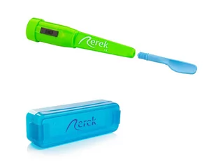 Wibrator Logopedyczny REREK + 1 łyżeczka pod język do wywoływania głoski "r" - LIMONKA - Gryzaki dla dzieci Wibrator Logopedyczny REREK + 1 łyżeczka pod język do wywoływania głoski "r" - LIMONKA - Gryzaki dla dzieci - miniaturka - grafika 1