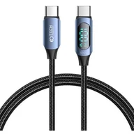 Akcesoria do smartwatchy - Kabel USB Typ-C - USB Typ-C TECH-PROTECT UltraBoost LED PD100W 5A 1 m Niebieski - miniaturka - grafika 1