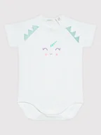 Body dla niemowląt - United Colors Of Benetton Body dziecięce 3P4ZAB001 Biały Regular Fit - miniaturka - grafika 1