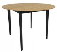 Stoły - Stół okrągły EMMA PLUS 90 cm dąb D56 do jadalni, kuchni, salonu - miniaturka - grafika 1