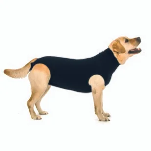 Trovet Kombinezon dla psa Recovery Suit czarny XXL - Ubranka dla psów - miniaturka - grafika 1