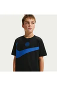 Koszulki dla chłopców - Męski T-shirt piłkarski Nike Inter Mediolan Swoosh - Czerń - miniaturka - grafika 1