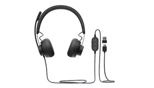 Logitech Zone Wired Headset (981-000870) - Słuchawki - miniaturka - grafika 1