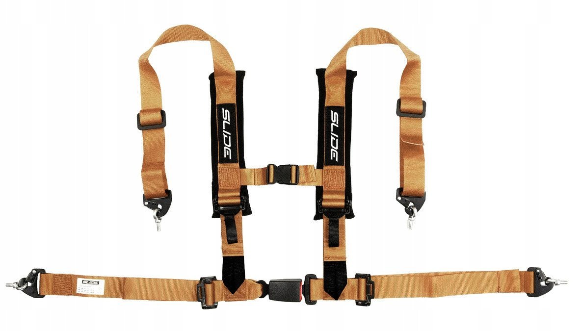 Pasy sportowe Slide V2 Złote 4P 2