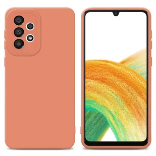 Pokrowiec Etui Do Samsung Galaxy A32 4G w FLUID JASNY POMARAŃCZOWY TPU Silikonowe Obudowa Ochronny Case Cover Cadorabo - Etui i futerały do telefonów - miniaturka - grafika 1