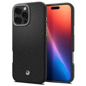 Etui i futerały do telefonów - Etui SPIGEN Enzo Aramid Mag MagSafe do Apple iPhone 16 Pro Max Czarny - miniaturka - grafika 1