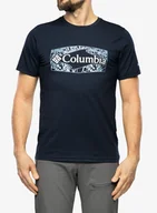 Koszulki męskie - Koszulka z nadrukiem męska Columbia Sun Trek S/S Graphic Tee - navy/gr - miniaturka - grafika 1