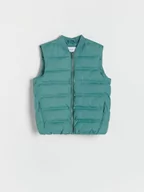 Kurtki i płaszcze dla chłopców - Reserved - Kamizelka z ociepleniem - zielony - miniaturka - grafika 1