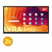 Tablice interaktywne - Zestaw Aktywna Tablica 2 x Newline Lyra Pro 86" z uchwytami - miniaturka - grafika 1