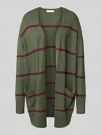 Swetry damskie - Kurtka z dzianiny z mieszanki wiskozy - miniaturka - grafika 1