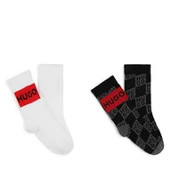 Skarpetki dla dzieci - Zestaw 2 par wysokich skarpet dziecięcych Hugo G00267 Kolorowy - miniaturka - grafika 1