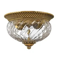 Lampy sufitowe - Lampa sufitowa Plantation HK-PLANTATION-FS-BB Hinkley przezroczysta mosiądz - miniaturka - grafika 1