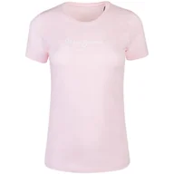Koszulki i topy damskie - PEPE JEANS KOSZULKA DAMSKA T-SHIRT NEW VIRGINIA SS N FUTURE RÓŻOWA r.XS - miniaturka - grafika 1