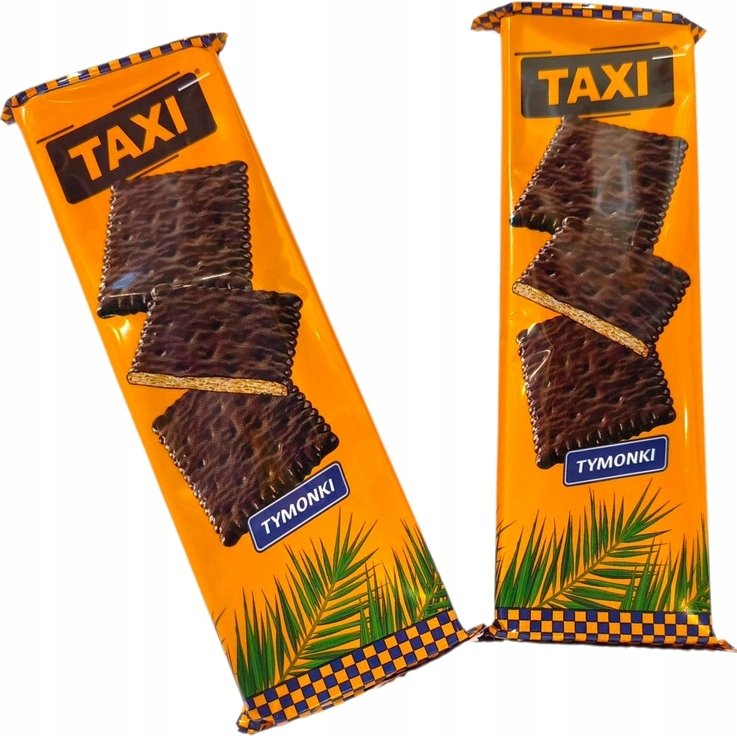 Tymonki Herbatniki w Polewie o Smaku Czekoladowym Taxi 85g 32 sztuki