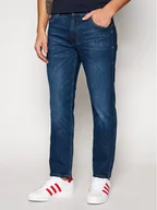 Spodnie męskie - Wrangler Jeansy Greensboro W15QCJ027 112126867 Granatowy Regular Fit - miniaturka - grafika 1