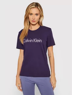 Koszulki i topy damskie - Calvin Klein Underwear T-Shirt 000QS6105E Fioletowy Regular Fit - grafika 1