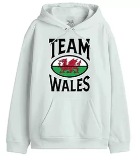 Republic Of California "Team Wales" UXREPCZSW039 Bluza męska, biała, rozmiar S, biały, XXL - Bluzy męskie - miniaturka - grafika 1