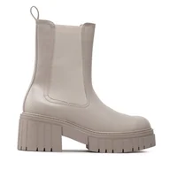 Botki damskie - Sztyblety DeeZee ZAL13130-1 Szary - miniaturka - grafika 1