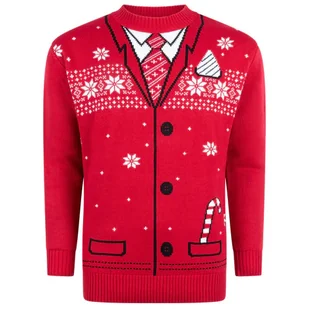Brzydki świąteczny sweter damski i męski świąteczny sweter "Schöner Weihnacht" Rozmiar XXL - Swetry damskie - miniaturka - grafika 1